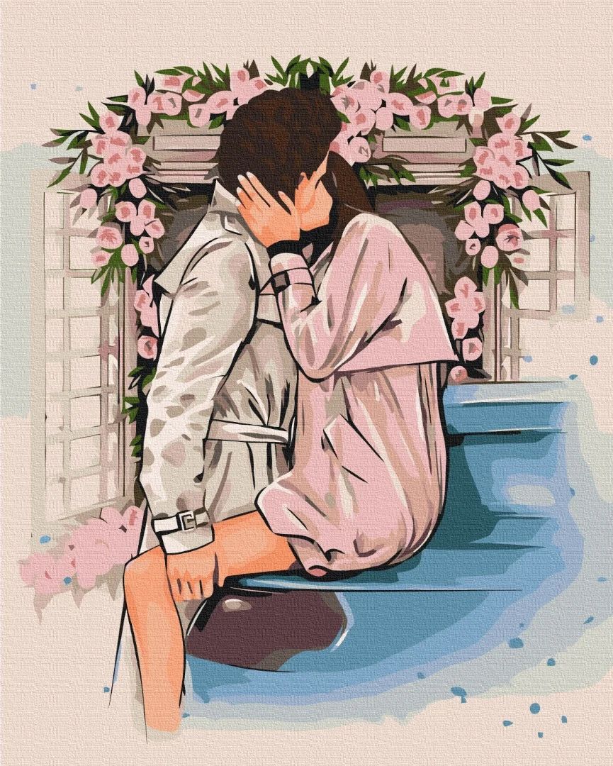Paint by numbers Floral hugs ©Alla Berezovska