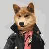 Paint by numbers Stylish dog @rocky.and.rudy