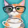 Paint by numbers Cat and coffee