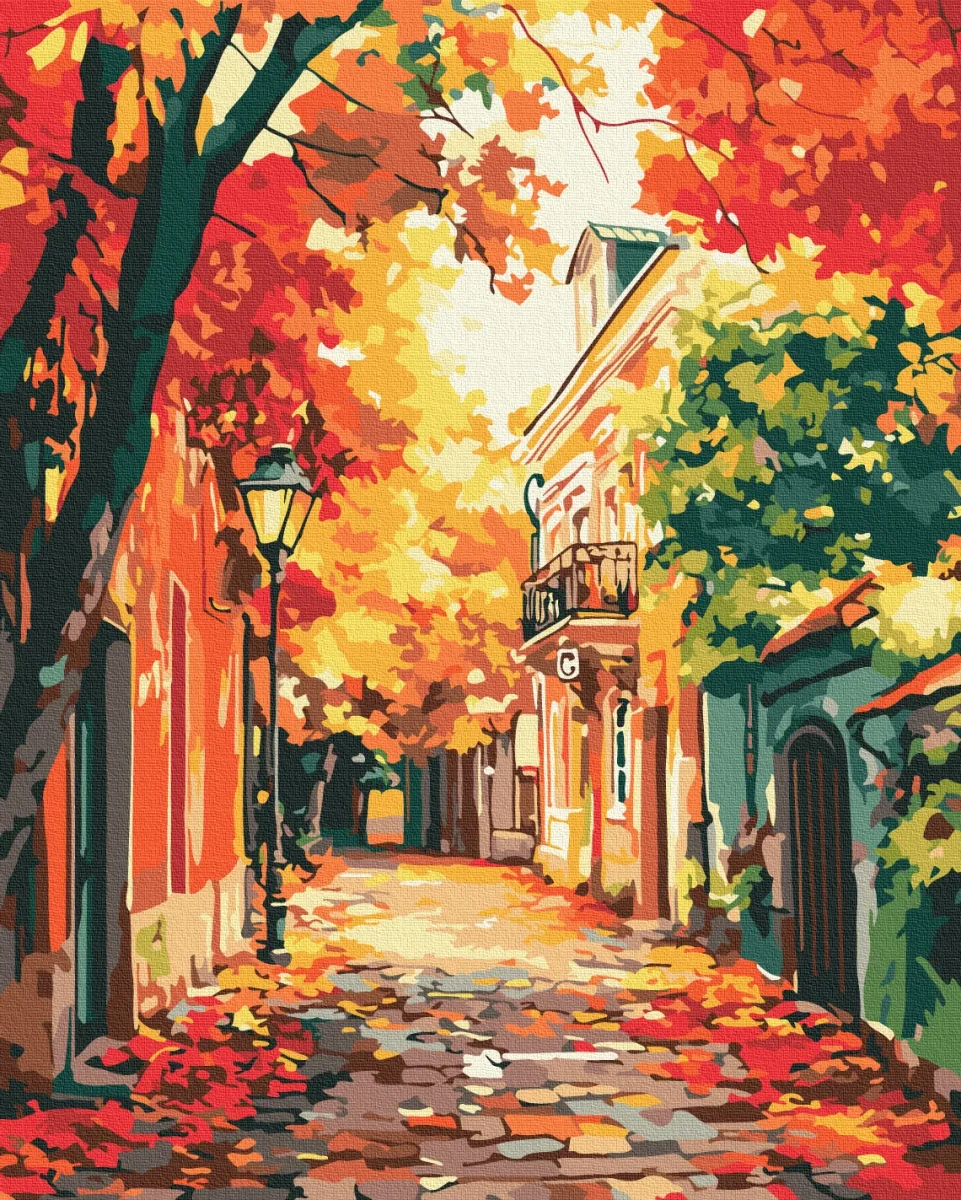 Paint by numbers November colors