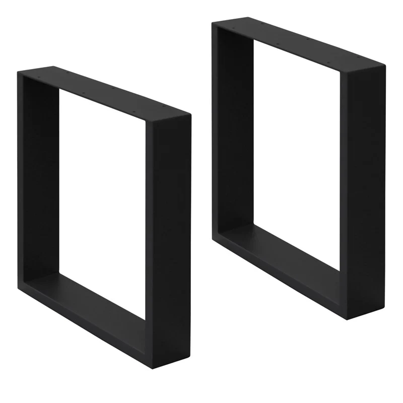 Metallinen pöydänjalka Musta 30cm - 40cm 2kpl