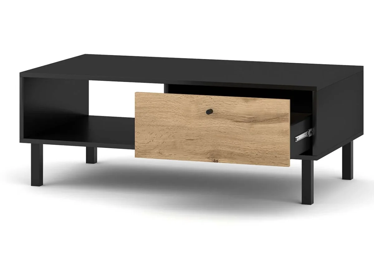 Sohvapöytä Zano Musta / Tammi 110cm - Image 3