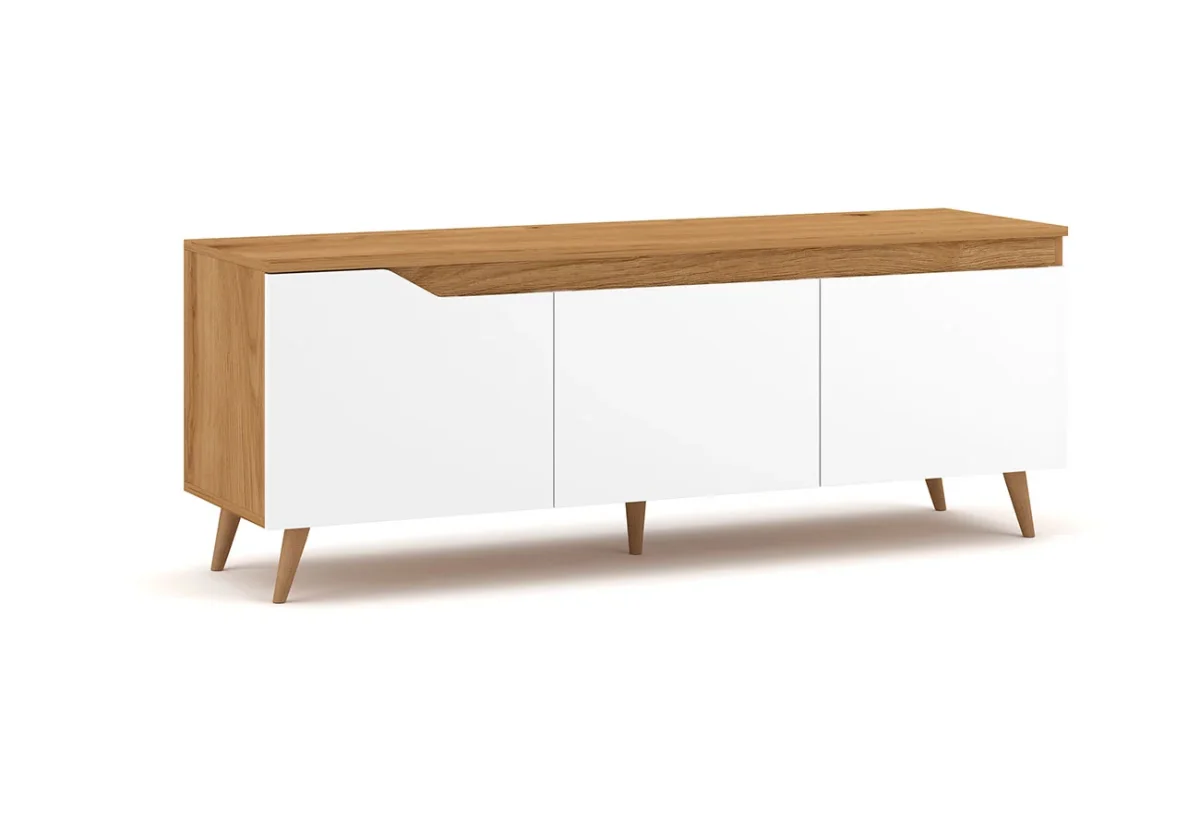 Tv-taso Caya Tammi / Valkoinen 140cm