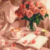 Paint by numbers Aroma of roses and coffee