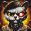 Paint by numbers Cat of the Armed Forces of Ukraine © Marianna Pashchuk