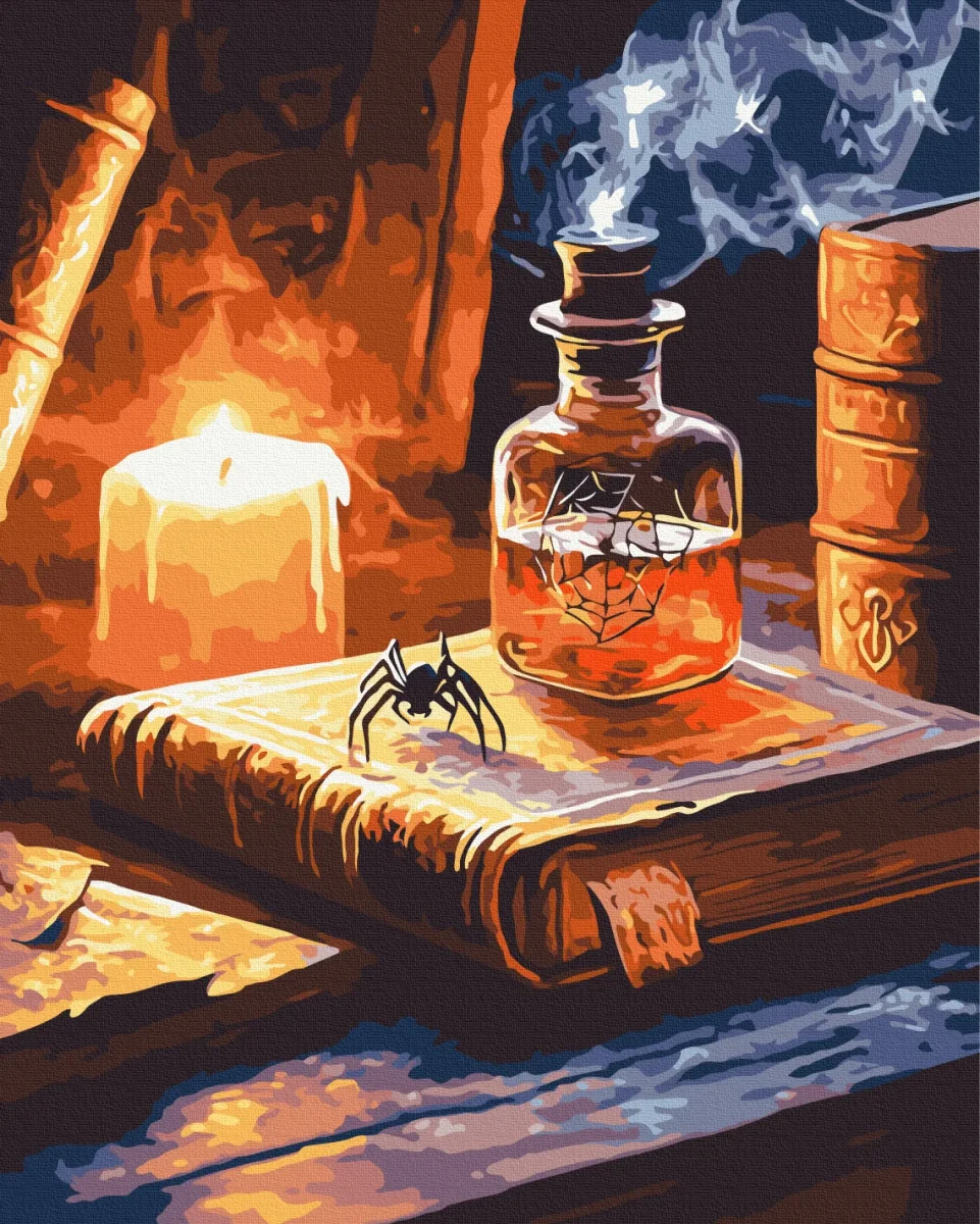 Paint by numbers Halloween night